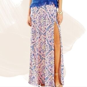 Lilly Pulitzer Ersi Maxi Skirt | Can't Resist Print | Size M NWT